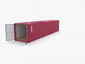 40ft shipping container tex v1 Modèle 3D