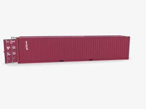 40ft shipping container tex v1 Modèle 3D