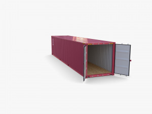 40ft shipping container tex v1 Modèle 3D