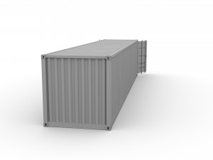 40ft shipping container tex v1 Modèle 3D