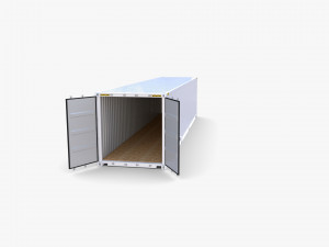 40ft shipping container tex v2 3D Model