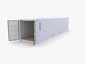 40ft shipping container tex v2 3D Model