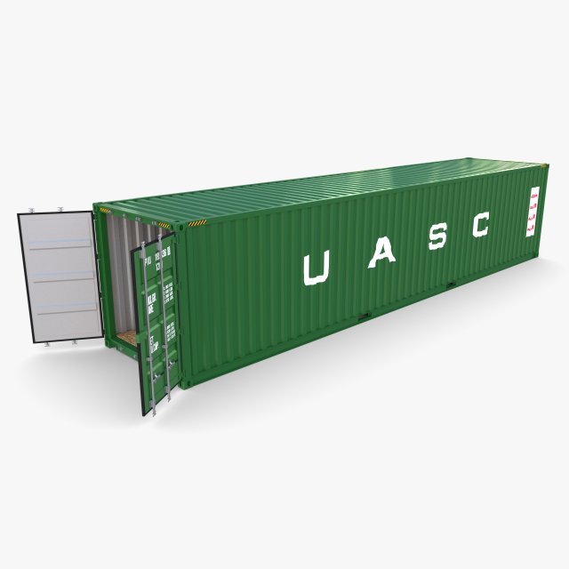 40ft shipping container uasc v1 3D मॉडल .c4d .max .obj .3ds .fbx .stl .blend 