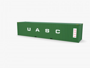 40ft shipping container uasc v1 3D मॉडल