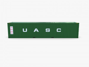 40ft shipping container uasc v1 3D मॉडल