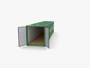 40ft shipping container uasc v1 3D मॉडल
