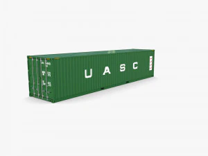 40ft shipping container uasc v1 3D Model