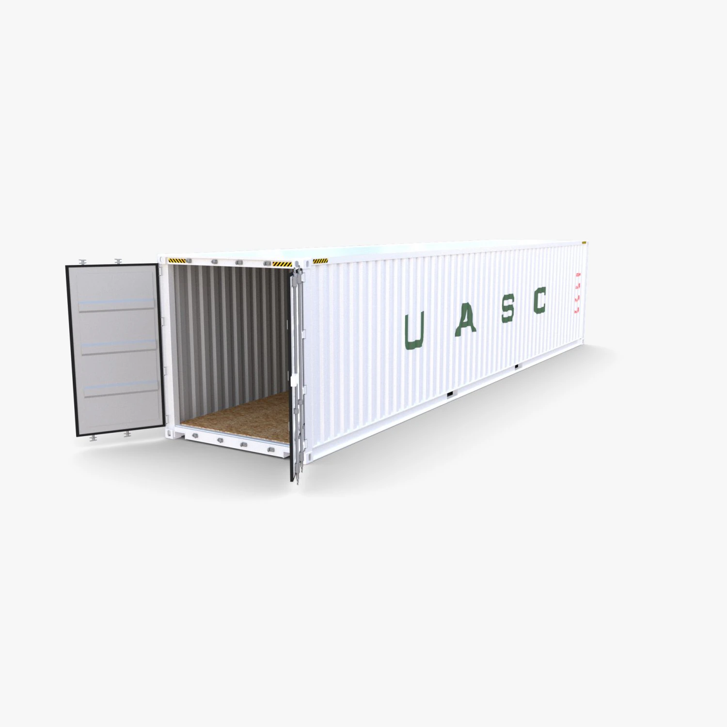 40ft shipping container uasc v2 3D Model .c4d .max .obj .3ds .fbx .stl .blend 