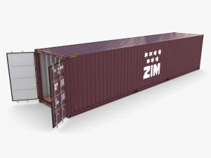 Container da 40 piedi zim Modello 3D