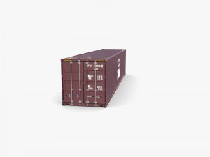 40ft shipping container zim 3D Model
