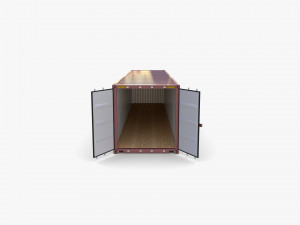 40ft shipping container zim 3D 模型