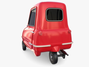 peel p50 red with chassis Model 3D