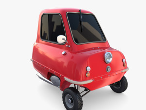 peel p50 red with chassis Model 3D