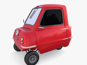 peel p50 red with chassis Model 3D