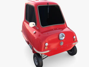 peel p50 red with chassis Model 3D