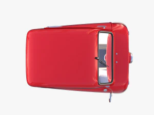 peel p50 red with chassis 3D Model