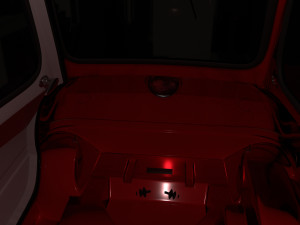 peel p50 red with chassis Model 3D