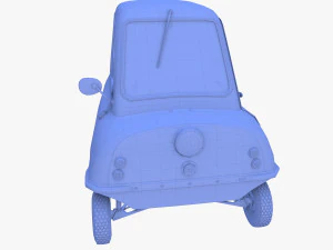 peel p50 red with chassis 3D Model