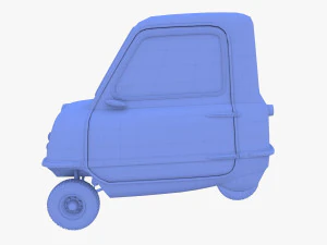 peel p50 red with chassis 3D Model