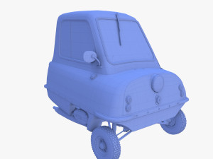 peel p50 red with chassis Model 3D