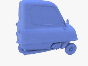 peel p50 red with chassis Model 3D