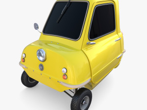 peel p50 yellow with chassis 3D Model