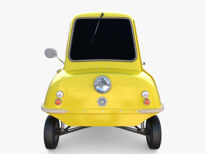 peel p50 yellow with chassis Model 3D