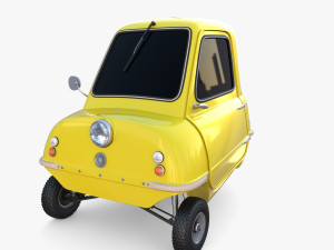 peel p50 yellow with chassis Model 3D