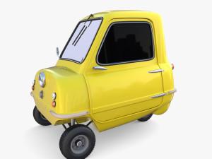 peel p50 yellow with chassis Model 3D