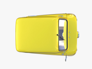 peel p50 yellow with chassis Model 3D