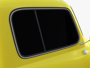 peel p50 yellow with chassis 3D Model