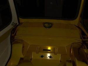 peel p50 yellow with chassis 3D Model