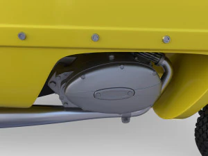 peel p50 yellow with chassis 3D Model