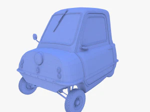 peel p50 yellow with chassis 3D Model