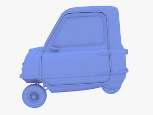 peel p50 yellow with chassis Model 3D