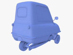 peel p50 yellow with chassis 3D Model