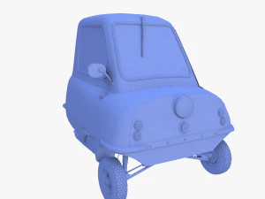 peel p50 yellow with chassis 3D Model