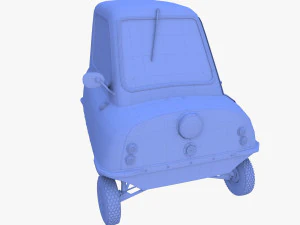 peel p50 yellow with chassis 3D Model