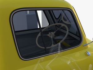 peel p50 yellow with interior and chassis 3D Модель