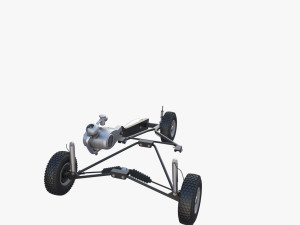 generic 50cc microcar with chassis 3D 모델