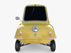 generic 50cc microcar with chassis 3D 모델