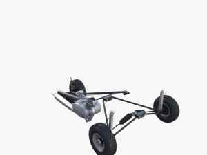 generic 50cc microcar with chassis 3D 모델