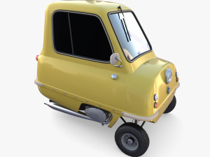generic 50cc microcar with chassis 3D 모델