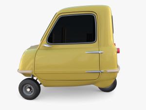 generic 50cc microcar with chassis 3D 모델