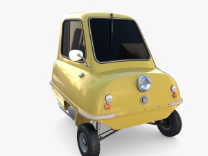 generic 50cc microcar with chassis 3D 모델