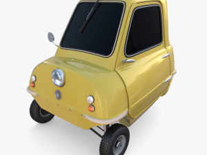 generic 50cc microcar with chassis 3D 모델
