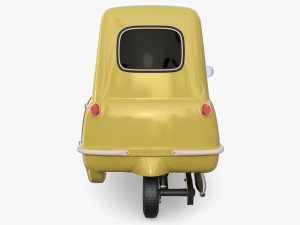generic 50cc microcar with chassis 3D 모델