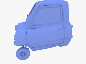 generic 50cc microcar with chassis 3D 모델