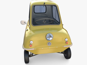 generic 50cc microcar with interior and chassis Modelo 3D
