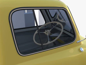 generic 50cc microcar with interior and chassis 3D Model